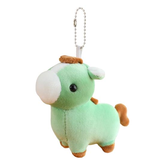 Плюшевый кулон в виде лошади, мягкая набивная игрушка, брелок для сумки, мультяшная фигурка лошади