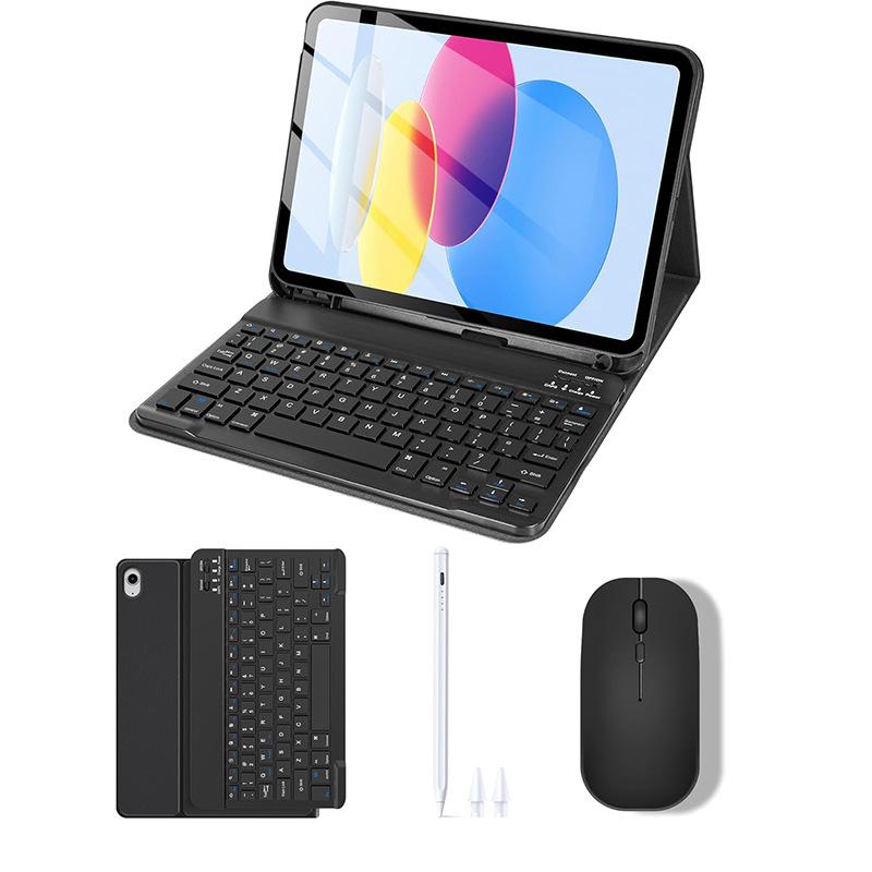 Совместимый чехол-клавиатура Bluetooth с магнитным креплением для iPad 10-го поколения A16 10,9"
