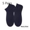 5 пар мужских дезодорирующих впитывающих летних тонких коротких носков, антибактериальных, дышащих, плоских, мужских носков-лодочек