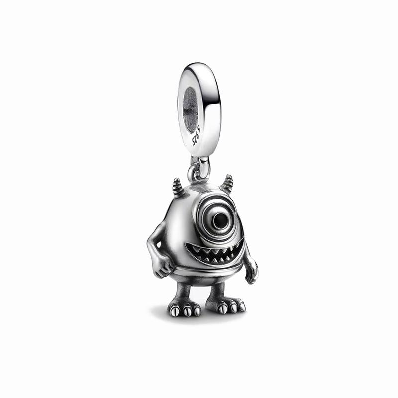 Шармы Miniso Disney Гроб Чеширский Кот Дамбо Винни Серебро 925 Пробы Ювелирные Бусины Браслет Для Женщин Безделушки