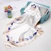 Wave headscarf women's artificial silk scarf 90 large square scarf satin shawl scarf