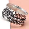 Silver Spinner Ring For Women Four Spinner Ring Fidget Silver Jewelry Ring"10"