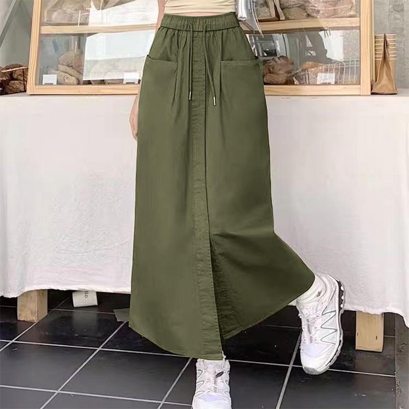 ZANZEA Women Casual Elastic Waist Loose Summer Skirts