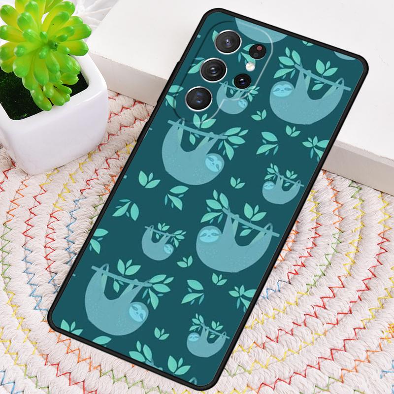 Синий милый ленивец Чехол из ТПУ для телефона Samsung Galaxy note 10 pro S26 S25 S24 S23 S22 Ultra Plus S21 FE S20 Ударопрочный чехол