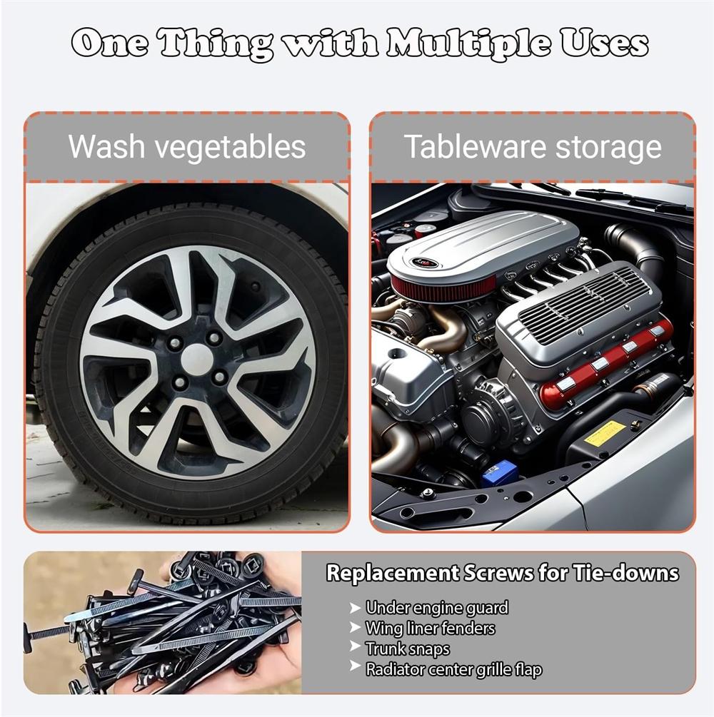 150Pcs of Nylon Cable Tie Buckles with Pin & Button Design and Matching Zip Ties