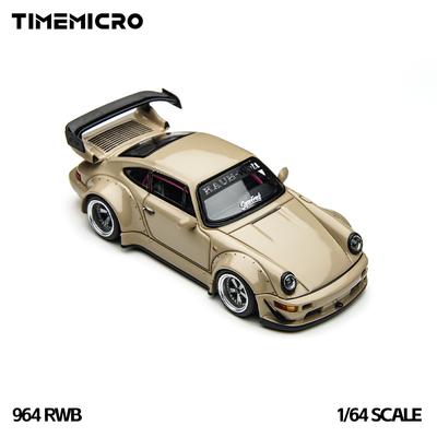 *Предзаказ*TimeMicro1:Масштаб 64 Новая RWB 964 Бежевый Подарочная Коробка Литая Модель Автомобиля из Сплава Симуляция Транспортного Средства Для Коллекции Подарок