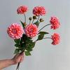 Шелковая Георгина 2 головки Искусственные Цветы – Реалистичные на ощупь Искусственные Цветы для Свадебного Домашнего Декора и Фотографических Реквизитов