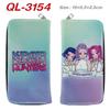 KPop Demon Hunters Long Zip Wallet PU Leather Cartoon Purse for Women Multi Card Holder Pink