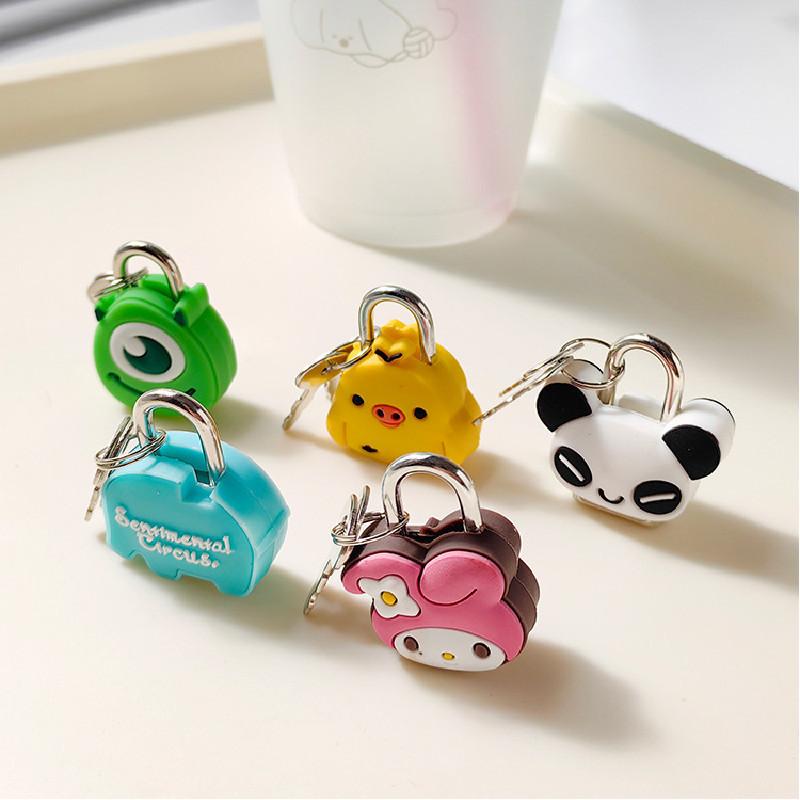 Красочный мультяшный кодовый замок Мини-замок для дневников и молний студентов