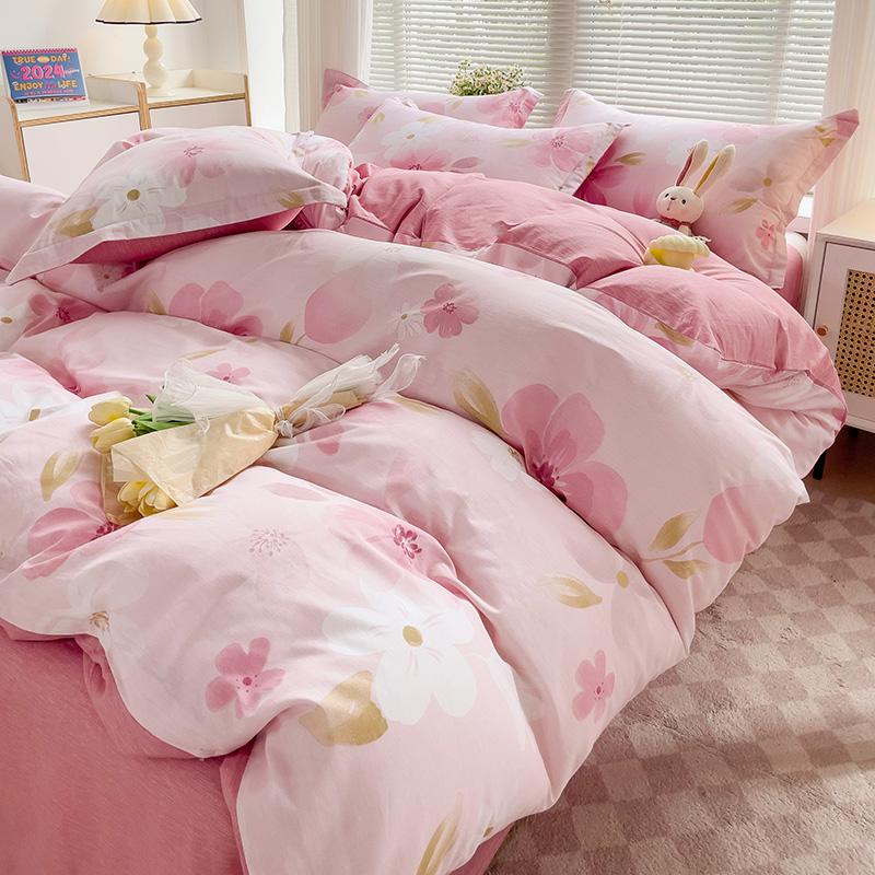100% Cotton Bedding Set Duvet Cover Set 1 Quilt Cover 2 Pillowcases No Sheet- Ultra Soft Breathable Hypoallergenic