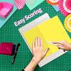with Paper Cutter Envelope Maker Board Rectangular Origami Tool Paper Trimmer Scoring Board  School