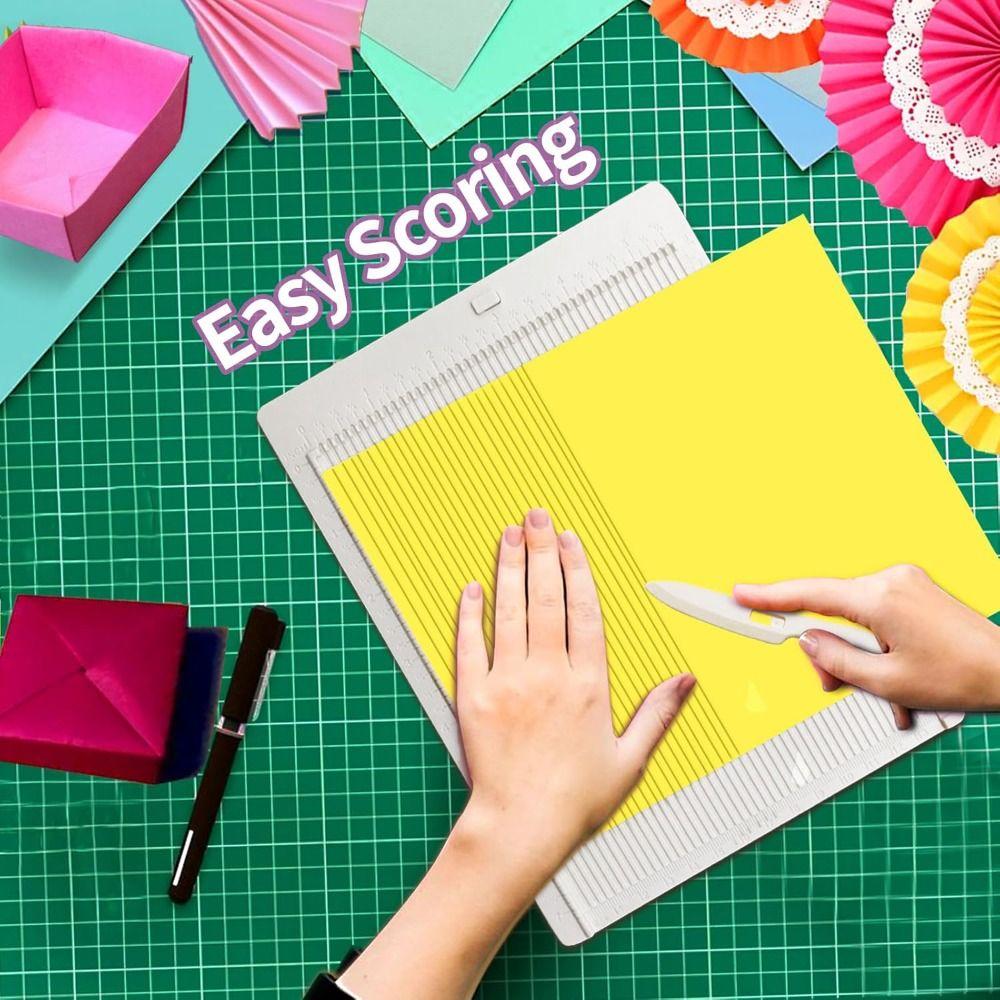 with Paper Cutter Envelope Maker Board Rectangular Origami Tool Paper Trimmer Scoring Board School