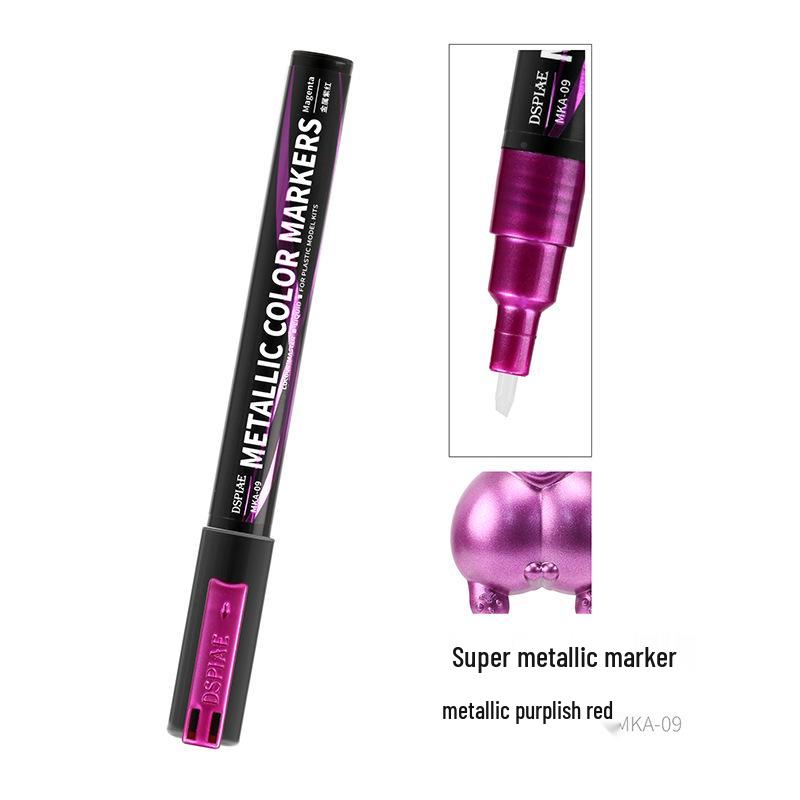 Super Metallic Markers MKA01-12 for Model and Mecha Figure Touch-up