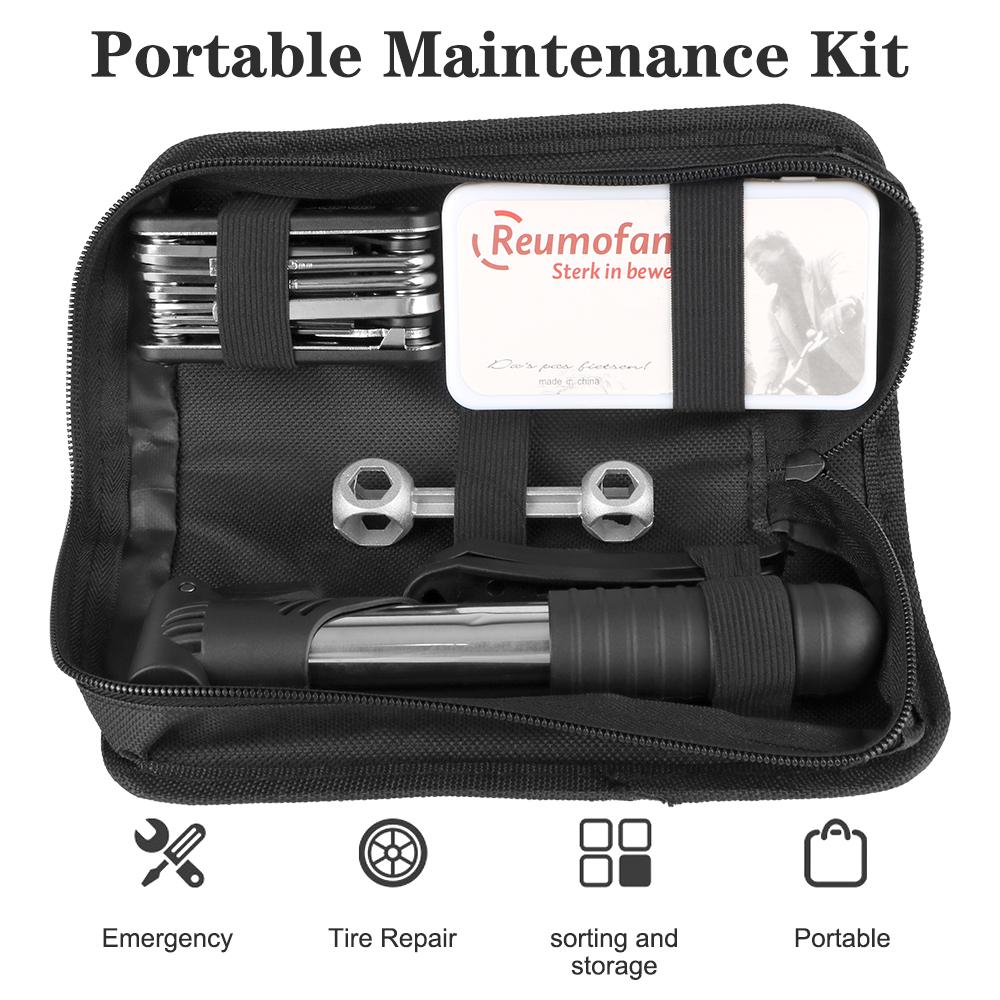 С насосом велосипедный дорожный велосипед ремонтный комплект шиномонтажный инструмент уличный велосипедный ремонтный комплект сумка многофункциональный