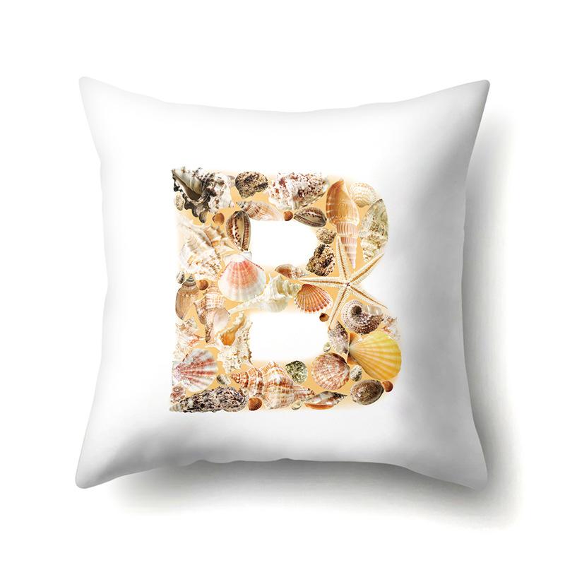 Полиэстеровая наволочка Автомобильная декорация Дом Наволочка с принтом 26 английских букв