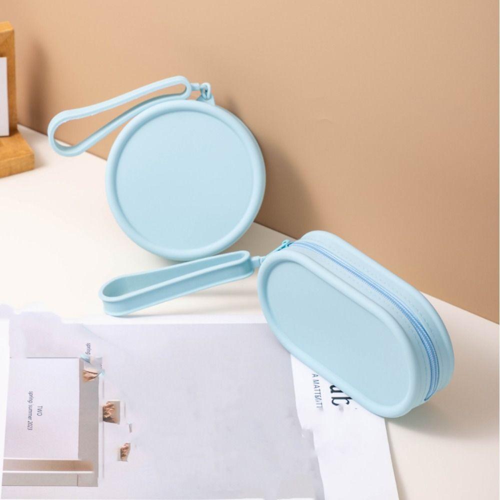 Korean Style Silicone Coin Purse Waterproof Pouches Bag Organizer Pouch for Make Up Kit Travel