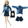 5 Комплектов Повседневной Одежды для Кукол Модные Наряды Мини-платье Шорты Блузки Брюки для Кукол 30 см 1/6 11,5 дюймов Набор в Подарок Игрушка для Девочки