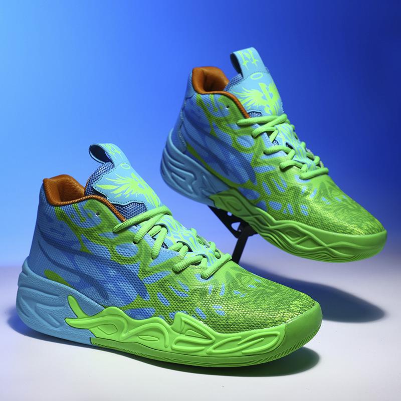 Кроссовки-ботинки «Мандариновая утка», новая спортивная обувь, три мяча 4-го поколения, для взрослых студентов и подростков, актуальные баскетбольные кроссовки