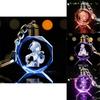 Элегантный кристальный брелок Genshin Impact с потрясающей светодиодной разноцветной подсветкой для всех случаев жизни
