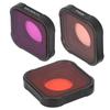 Junestar 3 in1 Camera Filter Lens Diving Filter Set Protective Cover for GoPro Hero 9