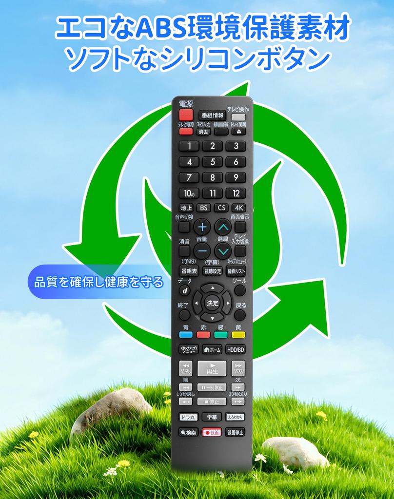 Совместимый пульт дистанционного управления для рекордеров Sharp AQUOS и серии Blu-ray AN-65RC1, 2B-C10BW1, 2B-C05DW1, 2B-C10CW1, 2B-C05CW1, 2B-C10DW1