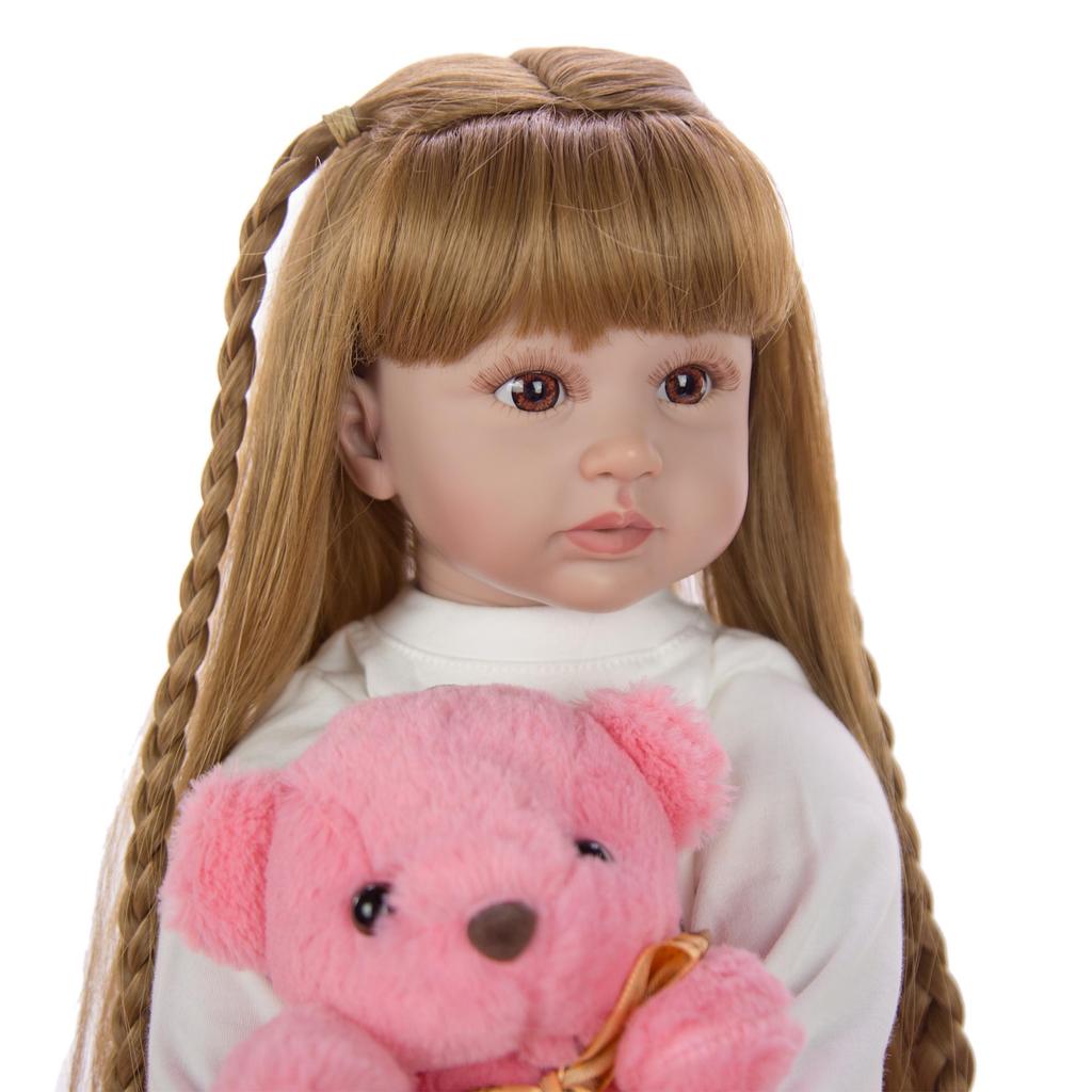 Настоящая мягкая силиконовая кукла Reborn для девочек 60 см, реалистичные куклы Reborn, игрушки для новорожденных, образовательные подарки для малышей