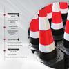 Светоотражающий ПВХ конус безопасности дорожного движения - Портативное конусообразное ограждение для дорожных работ и предотвращения столкновений