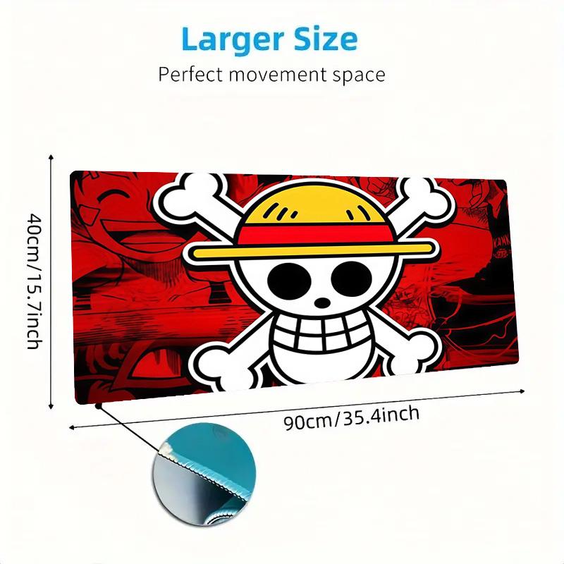 One Piece6 Print Cushion Non-slip Laptop Tablet Big Mousepad XXL Mat Mini PC Playmat With Lock edge