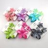 3PCS Hawaiian Gradient Flower Hair Claw Clip For Women Girl Fashion Plastic Non Slip Hold Hairpin Barrette Hair Accessories
