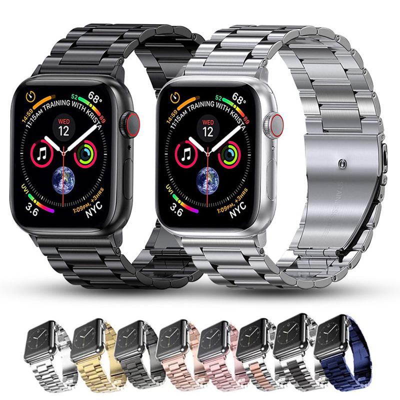 Metal Strap For Apple Watch Ultra 49mm 8 7 45mm 41mm Stainless Steel Smart Watch Wristband For Iwatch 6 5 4 3 2 1 SE 44mm 42mm 40mm 38mm Watchband