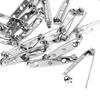 10Pcs Bar Pins Brooch Lock Back Safety Catch 25mm 1 Inch Rolling DIY Findings