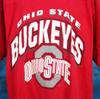 УНИЧТОЖЕННАЯ винтажная футболка 90-х OHIO STATE UNIVERSITY BUCKEYES ФУТБОЛКА XL osu