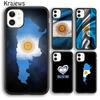 Krajews Argentina Flag soft Phone Case Cover For iPhone 17 Air 16 15 14 plus 12 13 pro max coque Shell Fundas