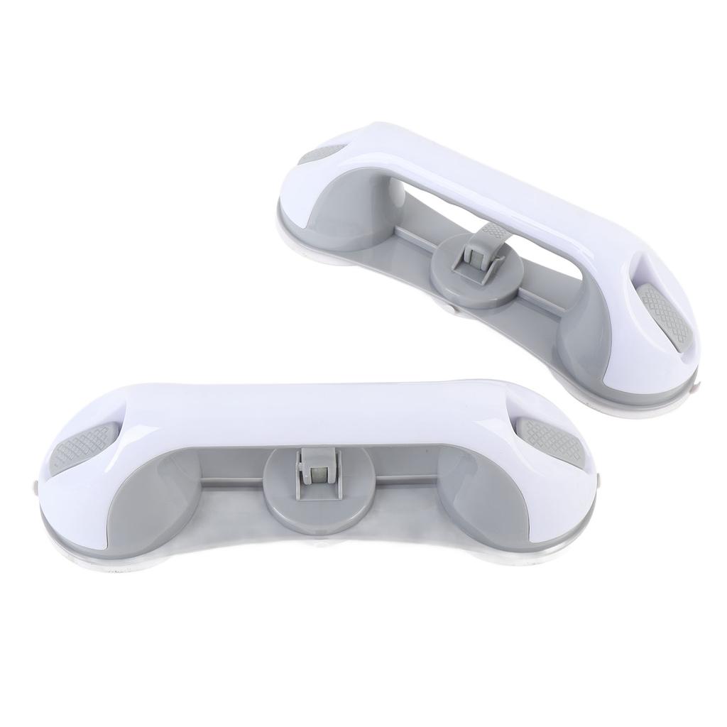 2pcs Shower Grab Bar Removable Shower Handle Powerful Suction Cup Grab Bars for Bathroom