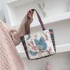 Women Canvas Shoulder Bag Big Capacity Satchel Female Fashion Zipper Casual Handbag Purse Tote for