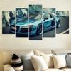 5 шт. HD печать спортивный автомобиль живопись холст картина современное украшение дома гостиная настенная живопись холст картина без рамки
