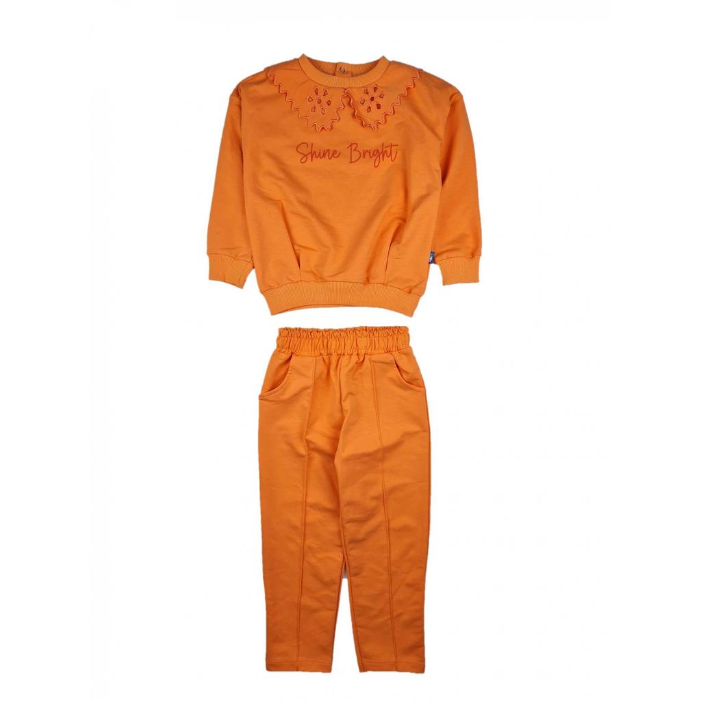 Сезонный костюм с кружевной вышивкой для девочек сияет ярким блеском