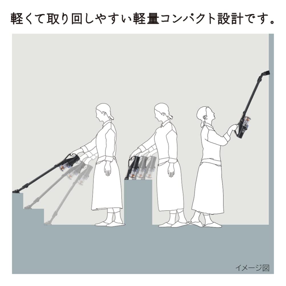 Пылесос Hitachi Easy Cordless Stick Cleaner N Champagne Gold Сделано в Японии Легкий корпус PV-BL2H Самоходный