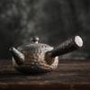Japanese Coarse Pottery Handmade Teapot Warmer Ceramic Retro Tea Heater Candle Stand Kettle Holder Stove Kung Fu Set