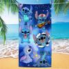 Western Anime Pattern Soft Thick Microfiber Large Towel For Children Beach Swimming