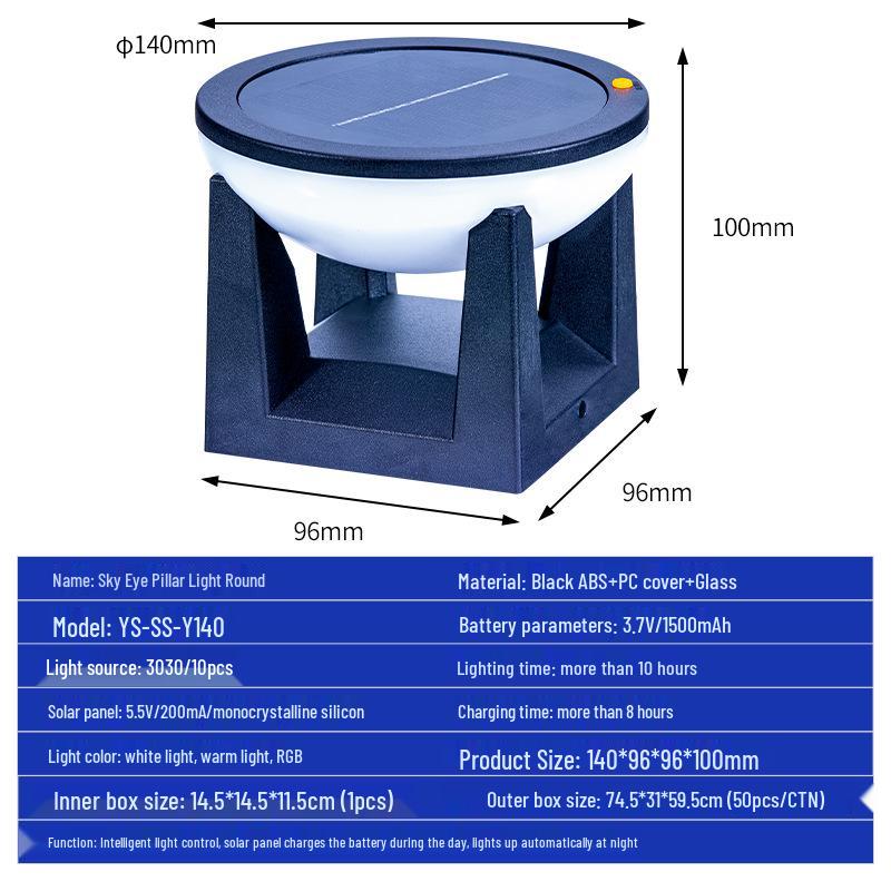 Солнечный уличный светильник для сада и двора: Фара, Настенный светильник, Настольная лампа