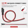 12AWG SAE Connector, 2-Pack SAE Single Plug Pigtail Extension Cable