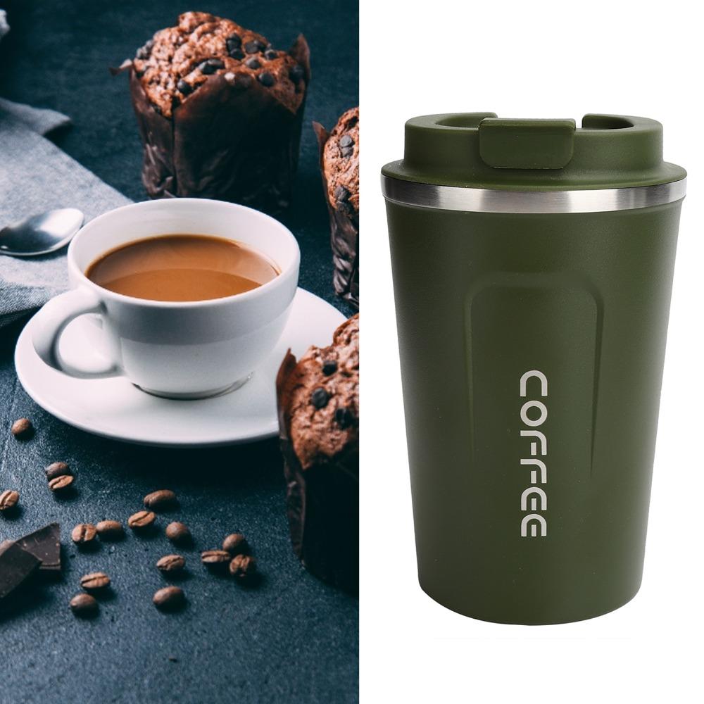 Leakproof Lid Vacuum Mug Vacuum Insulated Travel Mug Portable Coffee Cup  Hot Drinks