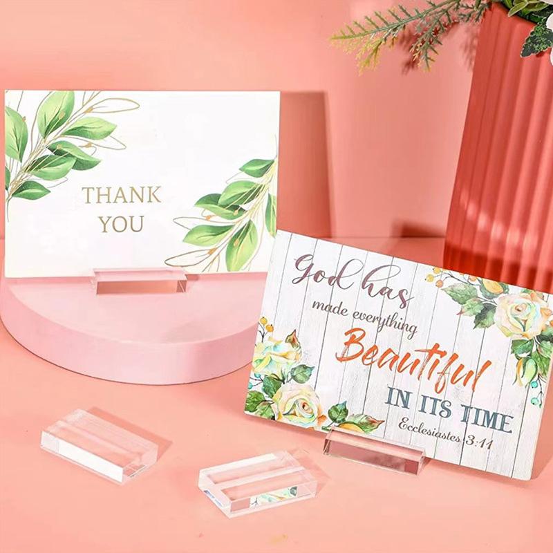 3 шт. держатель для карточек, прозрачный поднос, офисный стол, подставка для номера, домашний декор, дисплей для карточек, свадебная вечеринка, акриловые подставки