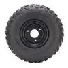 145 70 6 Tires 6 Inch ATV UTV All Terrain Tires with 3 Hole Rim for Go Kart Golf Cart Garden Mower Black