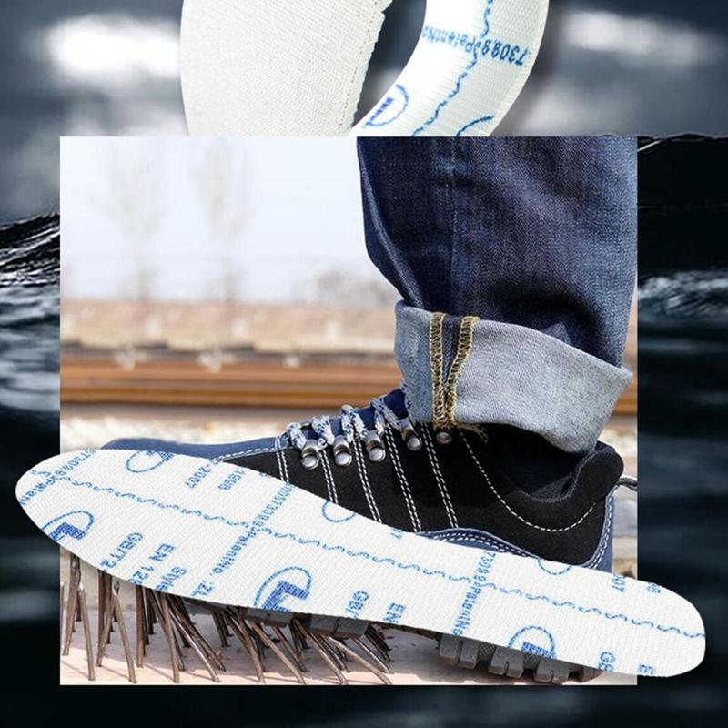 1 пара мягкой защитной обуви с защитой от проколов, стелька для использования на открытом воздухе, антипрокольные амортизирующие накладки, кевларовая стелька, устойчивая к проколам