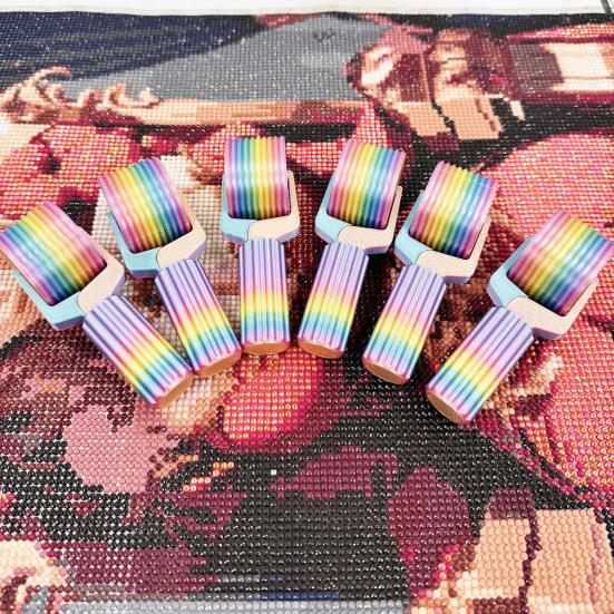 Инструмент-ролик для рисования стразами, съемный ролик для искусства стразами для гладкого прижимания, основной инструмент для рукоделия DIY для вышивки стразами