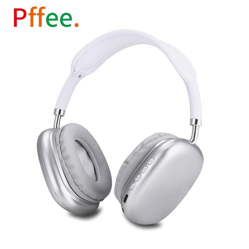 Pffee Super Bass Wireless Headphones Bluetooth 5.0 Headsets Support TF Card Noise Cancellation