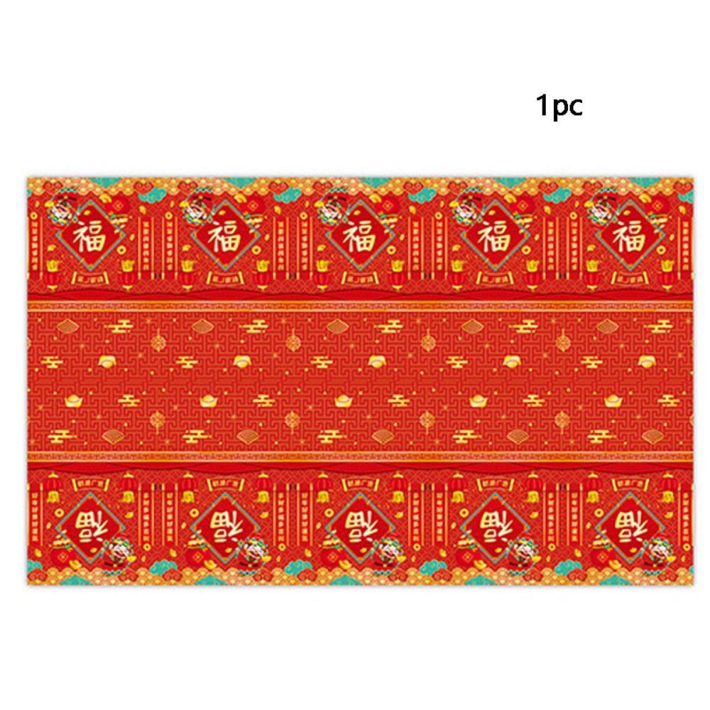 Serves 12 Paper Disposable Tableware Set Plates Cups Napkins Tablecloth Year of The Dragon