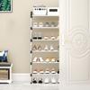 3-7 Multi-Layer Shoe Rack Dustproof Small Shoe Organizer - Floor Standing Household Doorstep Shoe Cabinet Space Saving Assembly